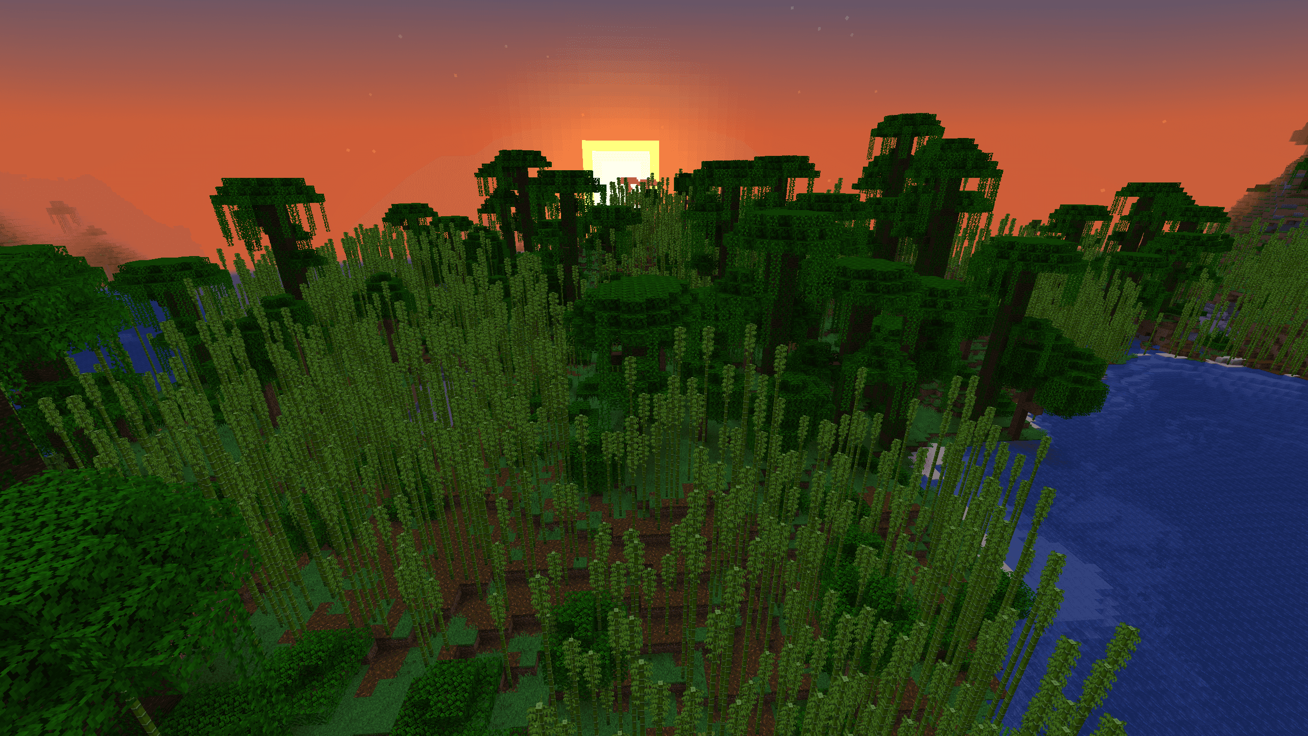 Bamboo jungle in Minecraft 1.14