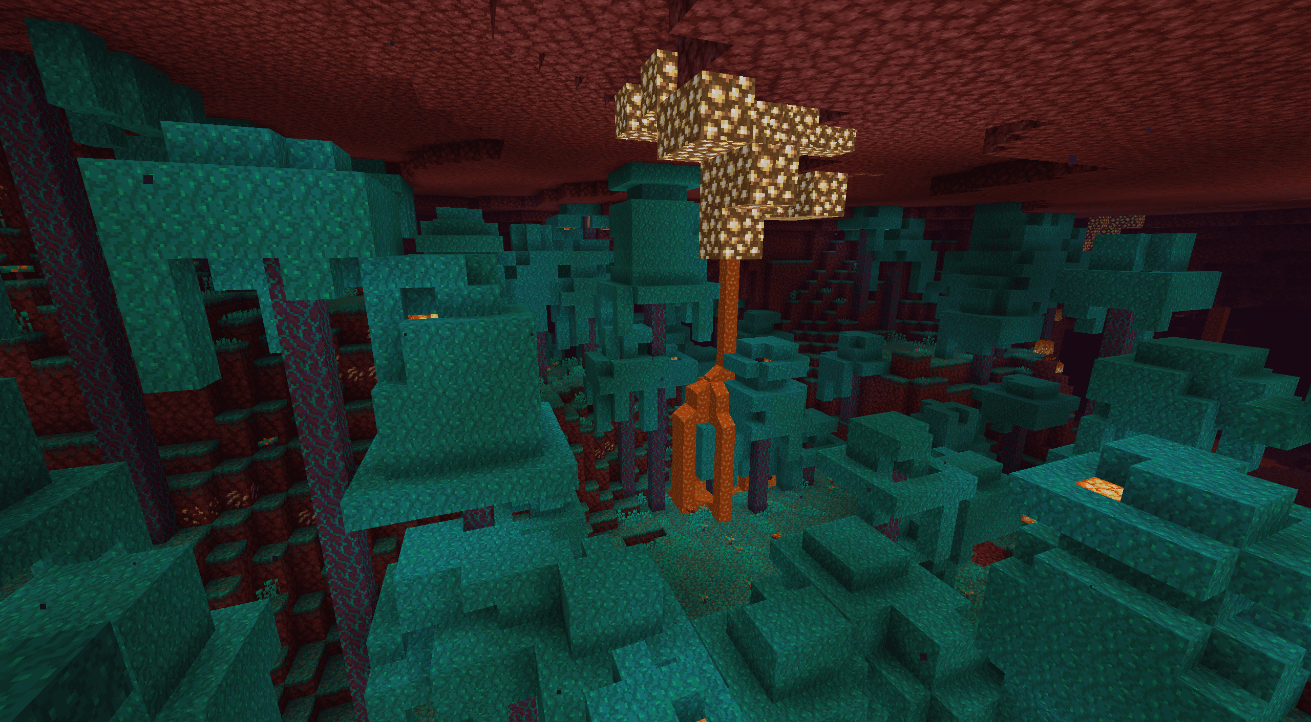 Искажённый лес новый биом в Minecraft 1.16
