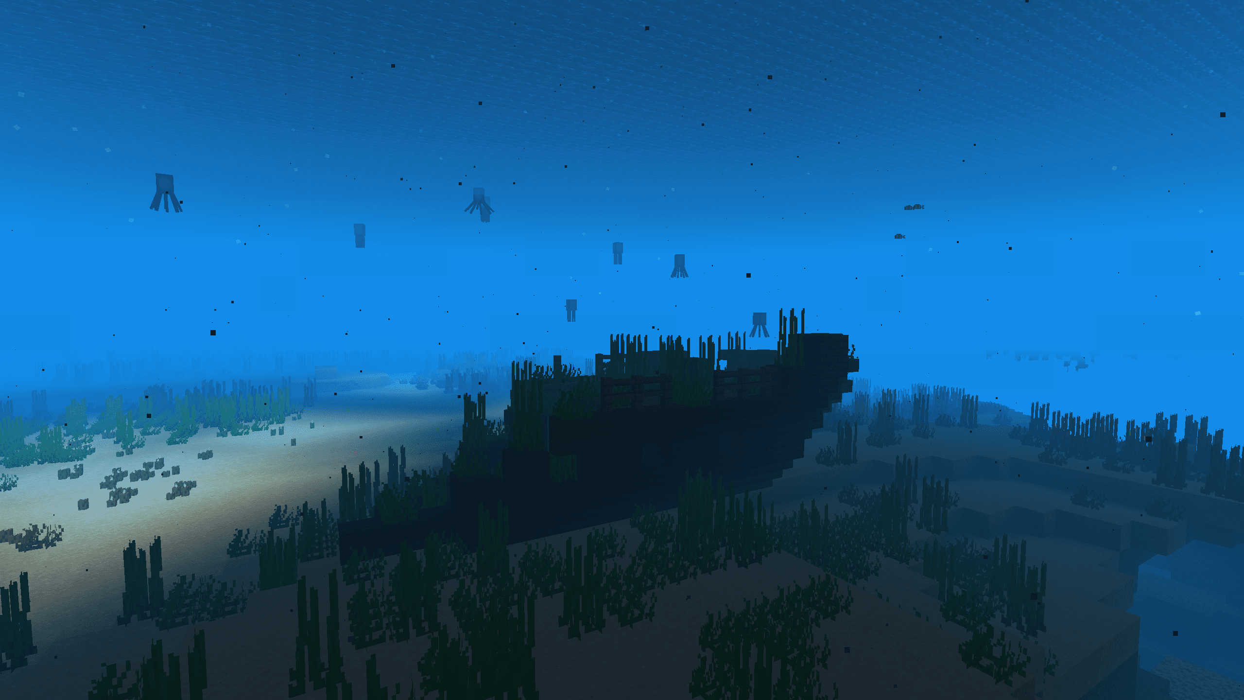 Ship underwater Minecraft
