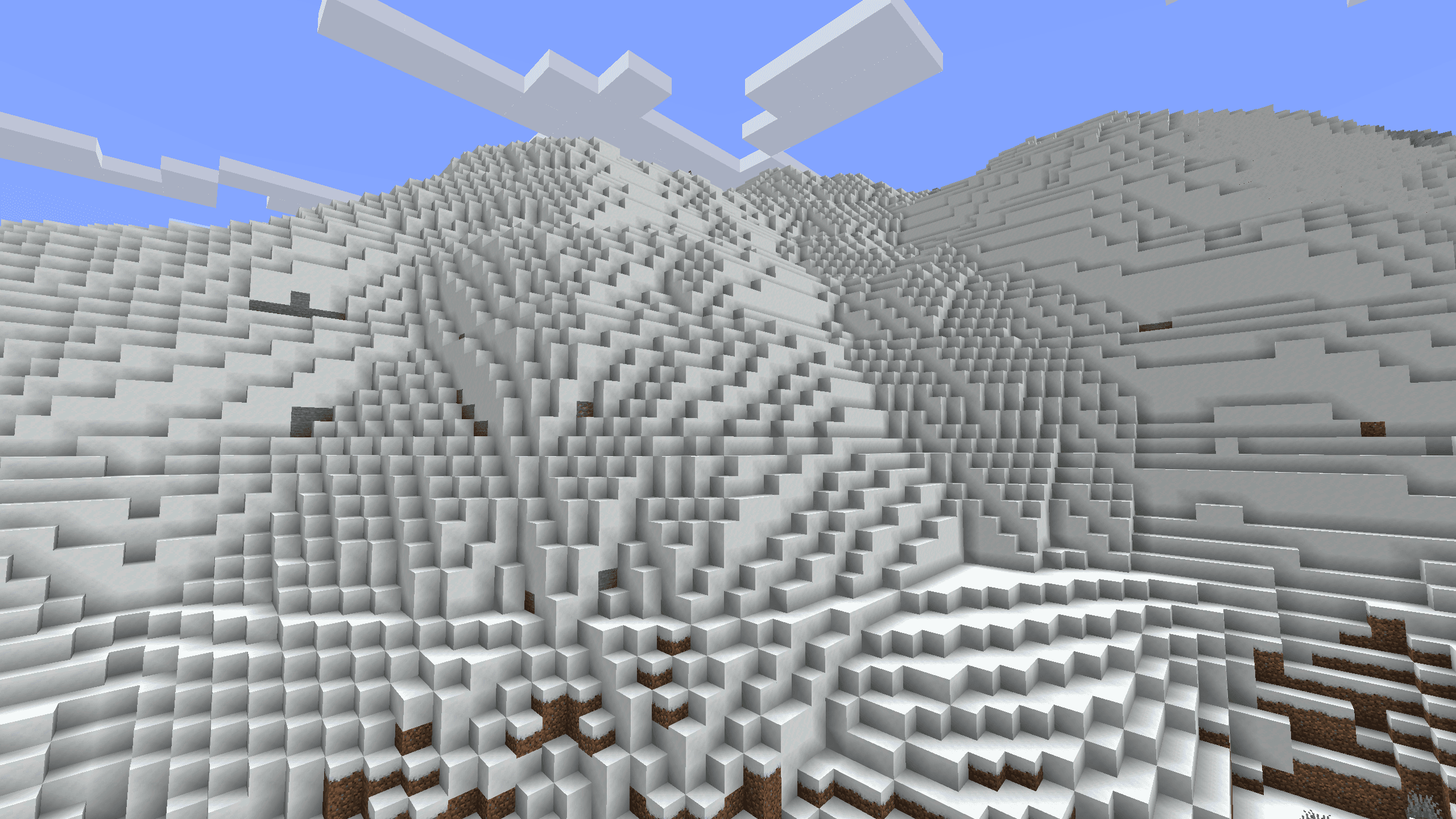 Snowy Slopes, a new biome in Minecraft 1.18