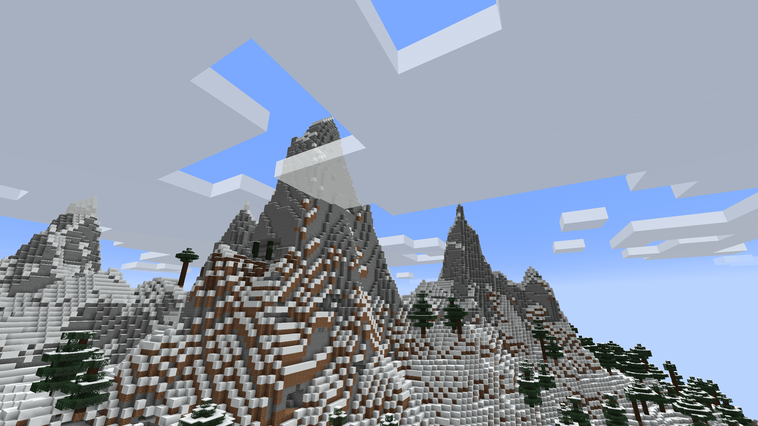 Jagged Peaks, a new biome in Minecraft 1.18